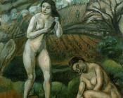 Dos figuras femeninas desnnudas - 华金·苏尼埃尔·德·米罗